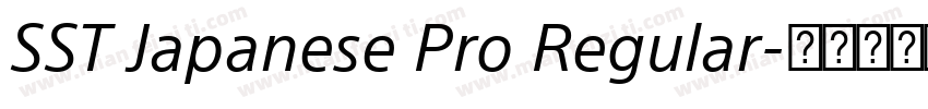SST Japanese Pro Regular字体转换